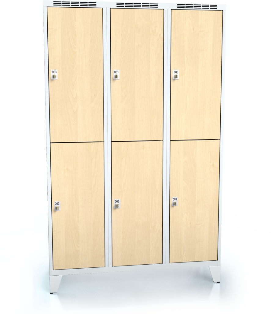 Divided cloakroom locker ALDERA with feet 1920 x 1200 x 500